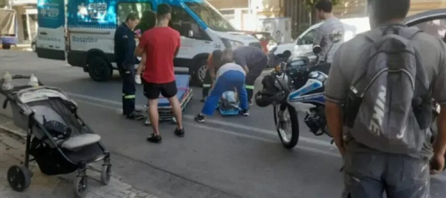Rosario: atropellaron a una mujer que cuidaba a una beba de 2 años