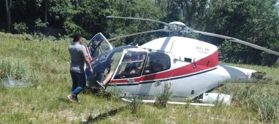 Dos turistas argentinos heridos tras caer helicóptero en Río de Janeiro