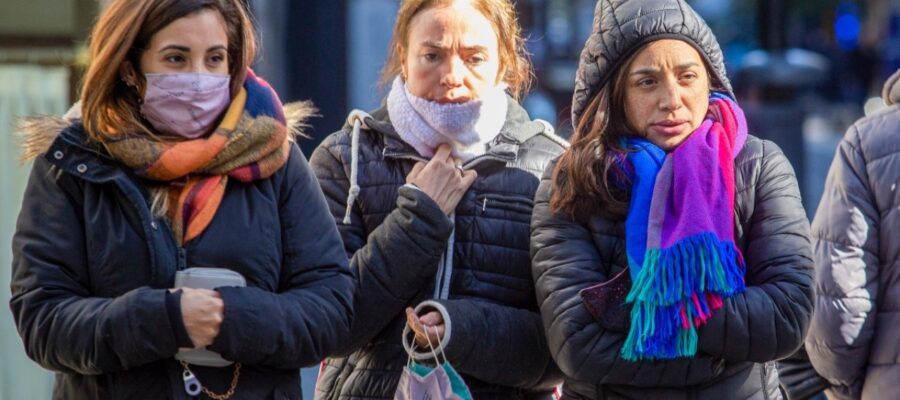 Alerta amarilla por frío extremo hoy en Capital Federal, Ciudad, Gran Buenos Aires y 12 provincias más